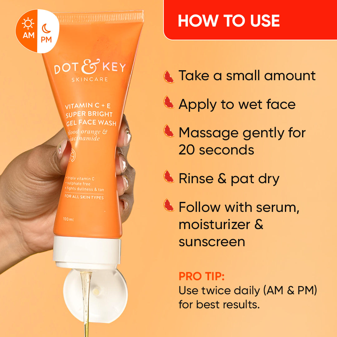 Vitamin C Gel Face Wash - Pack of 2 350ml