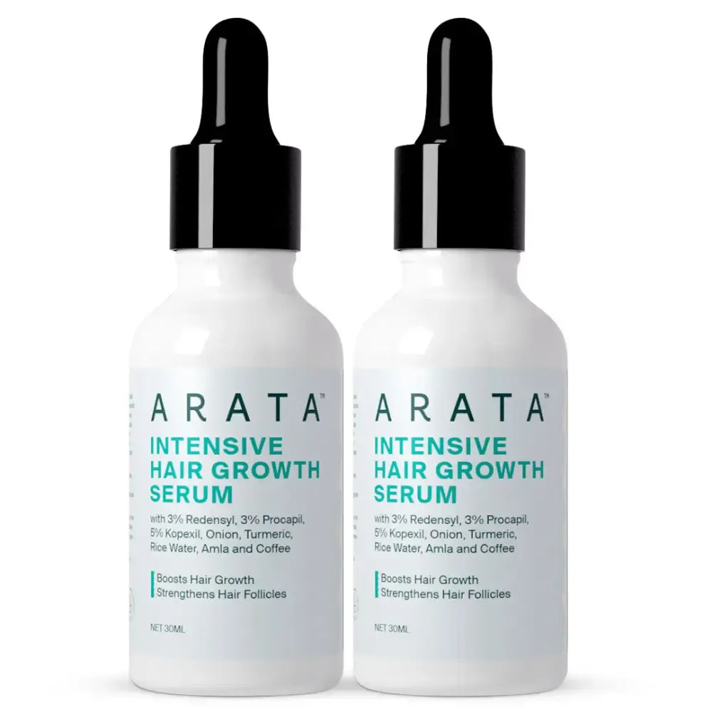 【Arata】 60-Day Value Pack for Fuller, Denser, Thicker Hair Regrowth｜インテンシブ ヘアグロースセラム 2本パック 60日バリューパック｜60g