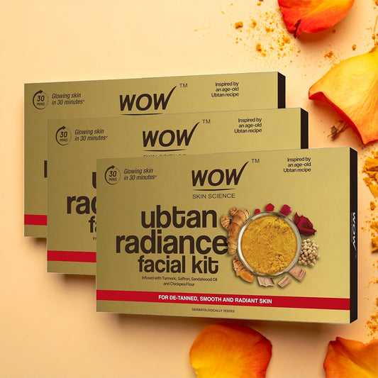 Ubtan Radiance 6-Step Facial Kit Achieve Glowing, Smooth Skin 60ml
