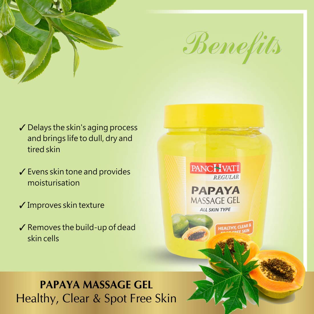 Papaya Massage Gel 500g x 2