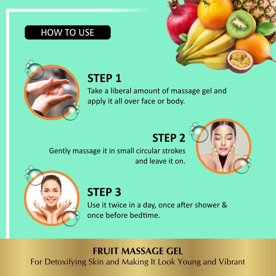 Fruit Massage Gel 500g x 2