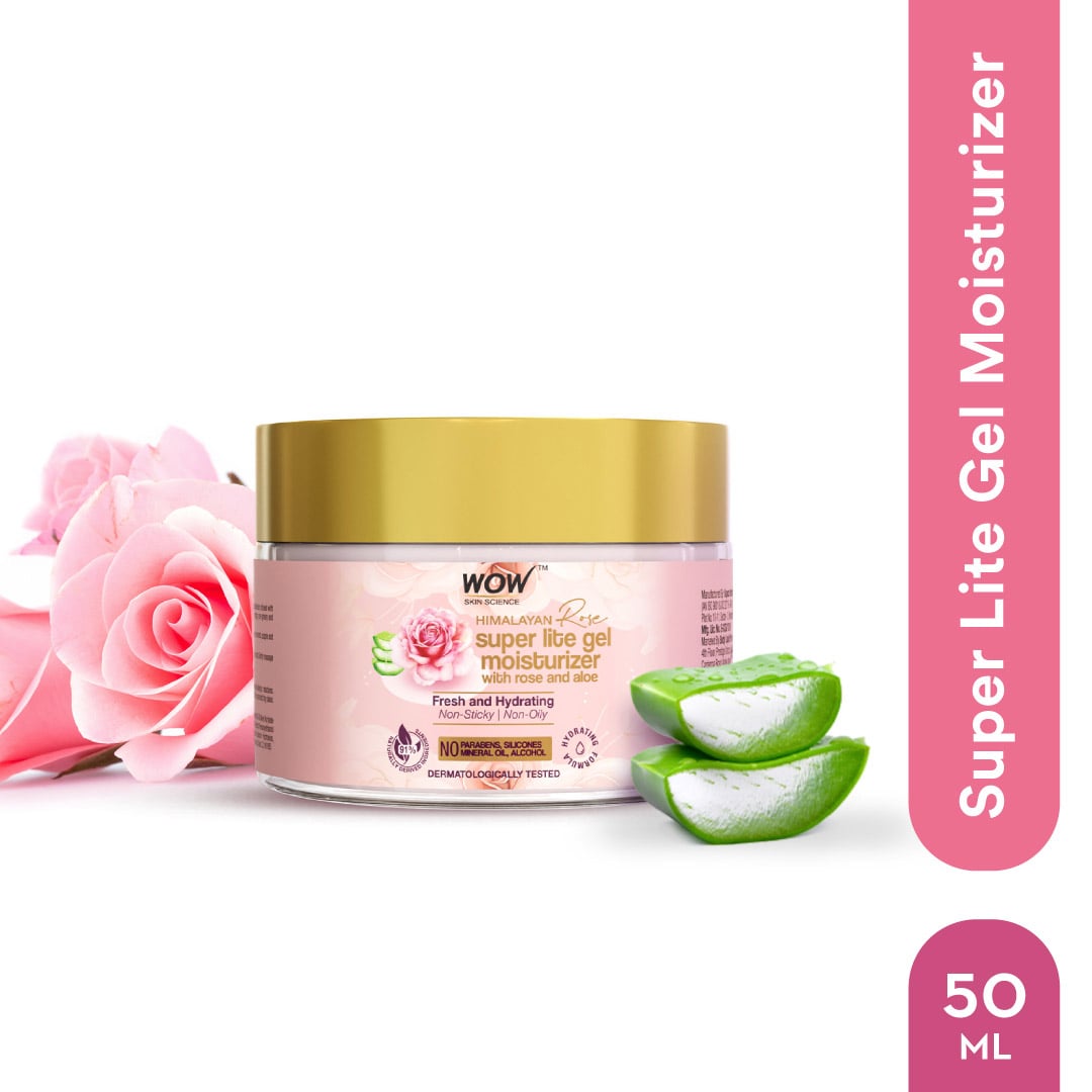 Himalayan Rose Aloe Gel Moisturizer Restores & Hydrates Skin 50ml