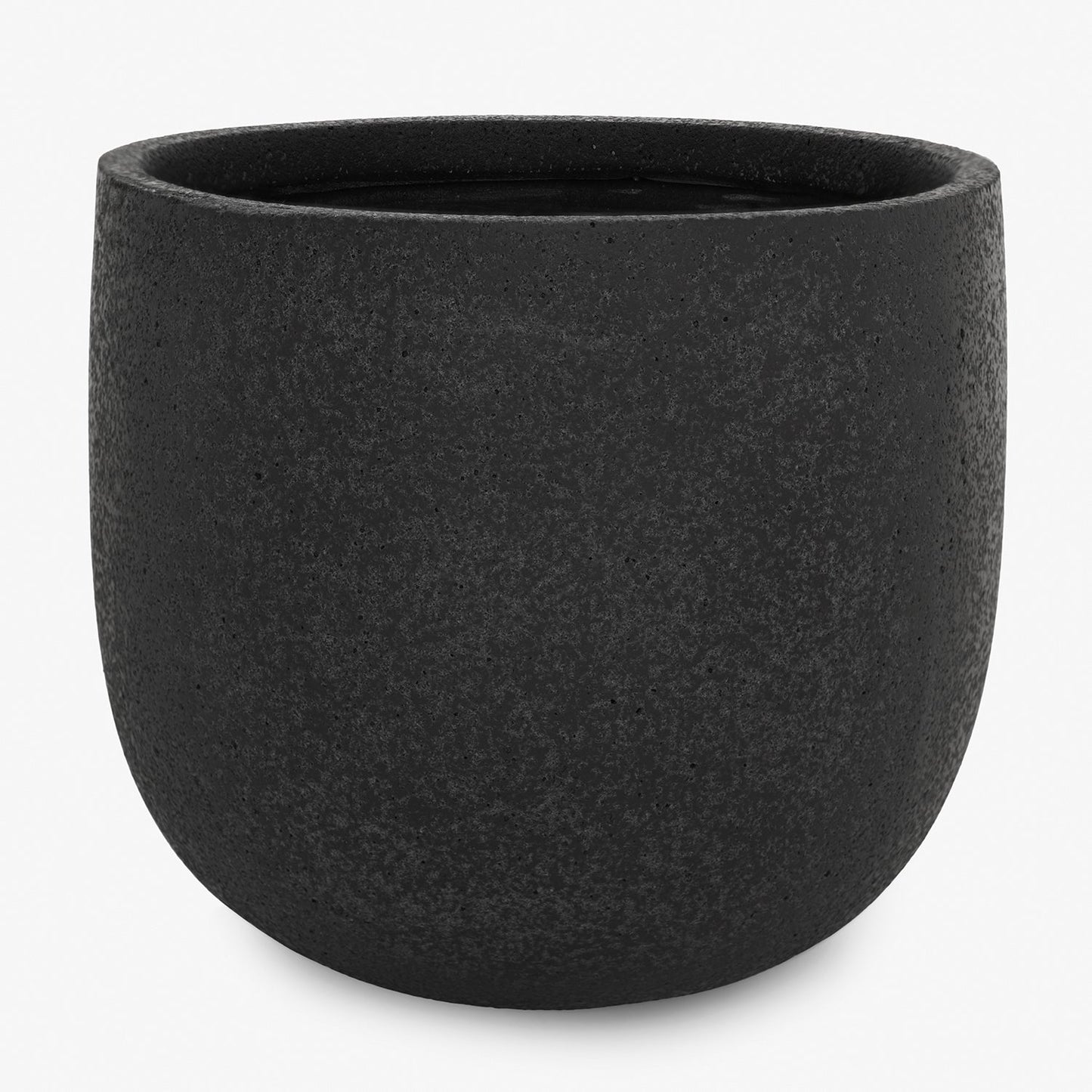 Black Polyfibre Clay Pot - Medium