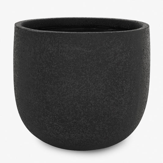 Black Polyfibre Clay Pot - Medium