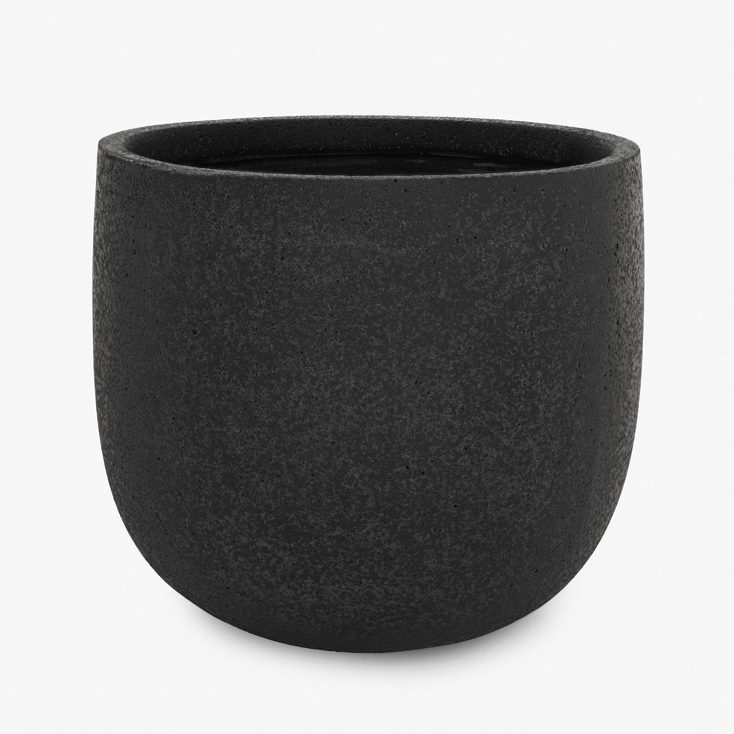Black Polyfibre Clay Pot - Small
