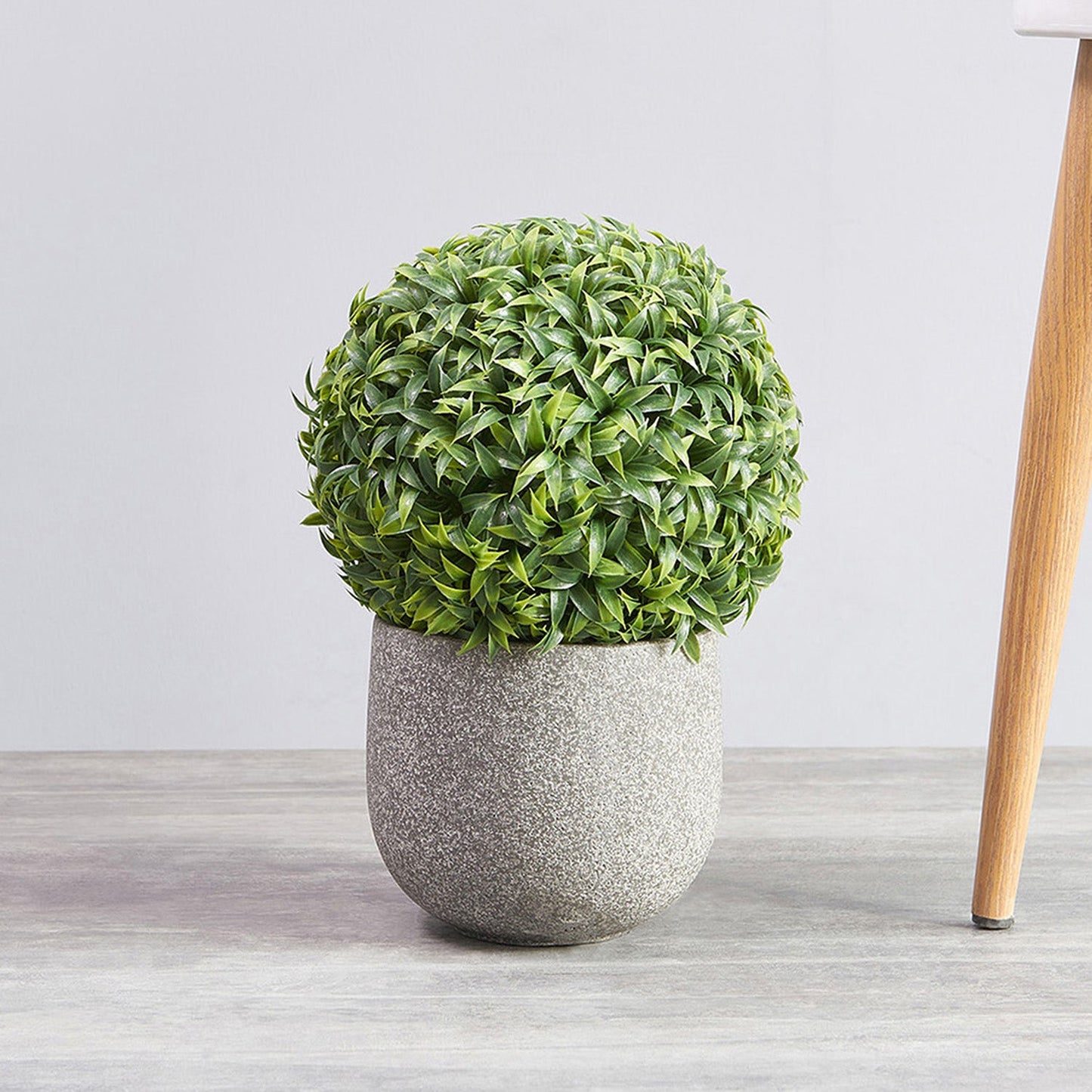 Grey Round Classic Planter - Small