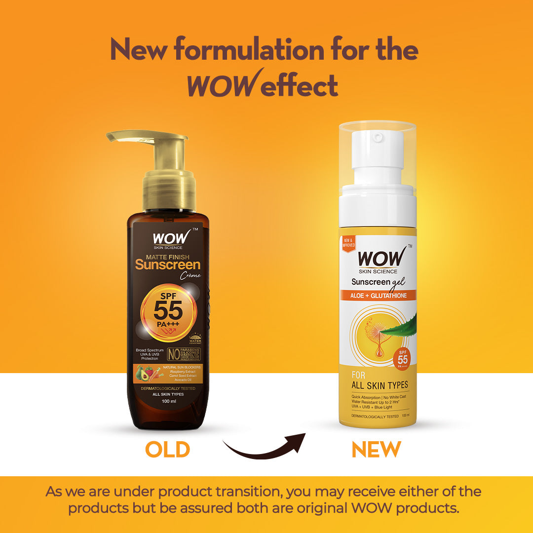 SPF 55 PA++++ Sunscreen Gel Broad-Spectrum & Hydration Protection 100 ML