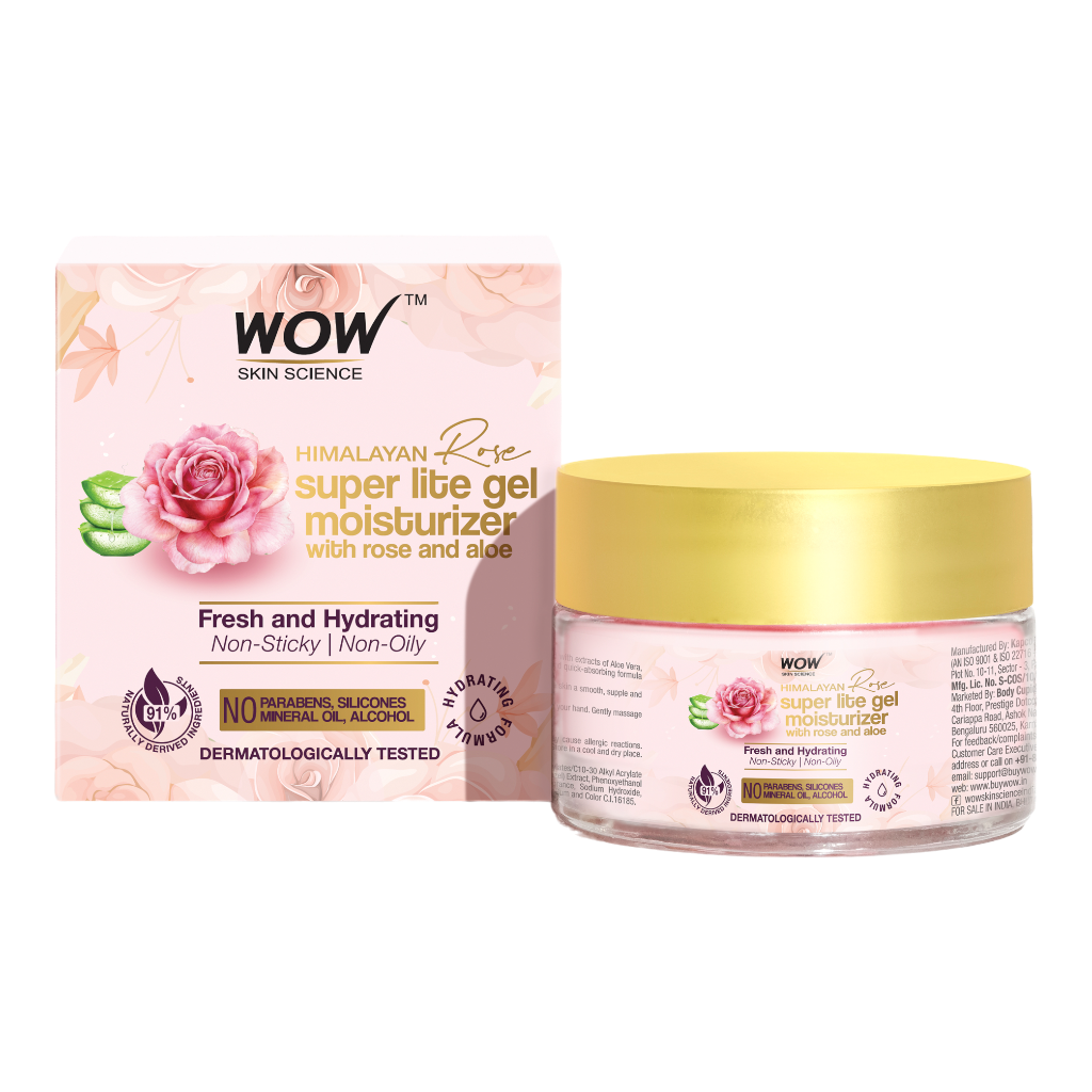 Himalayan Rose Aloe Gel Moisturizer Restores & Hydrates Skin 50ml