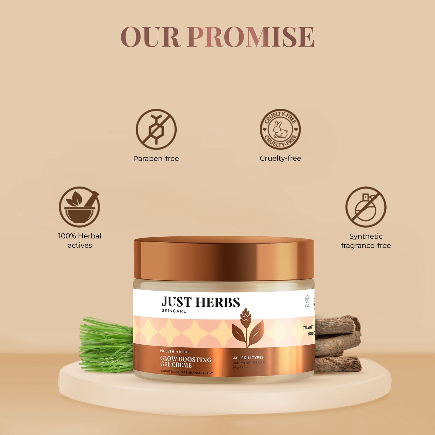 Glow Boosting Gel Creme with Mulethi and Khus / Fair'e 60g