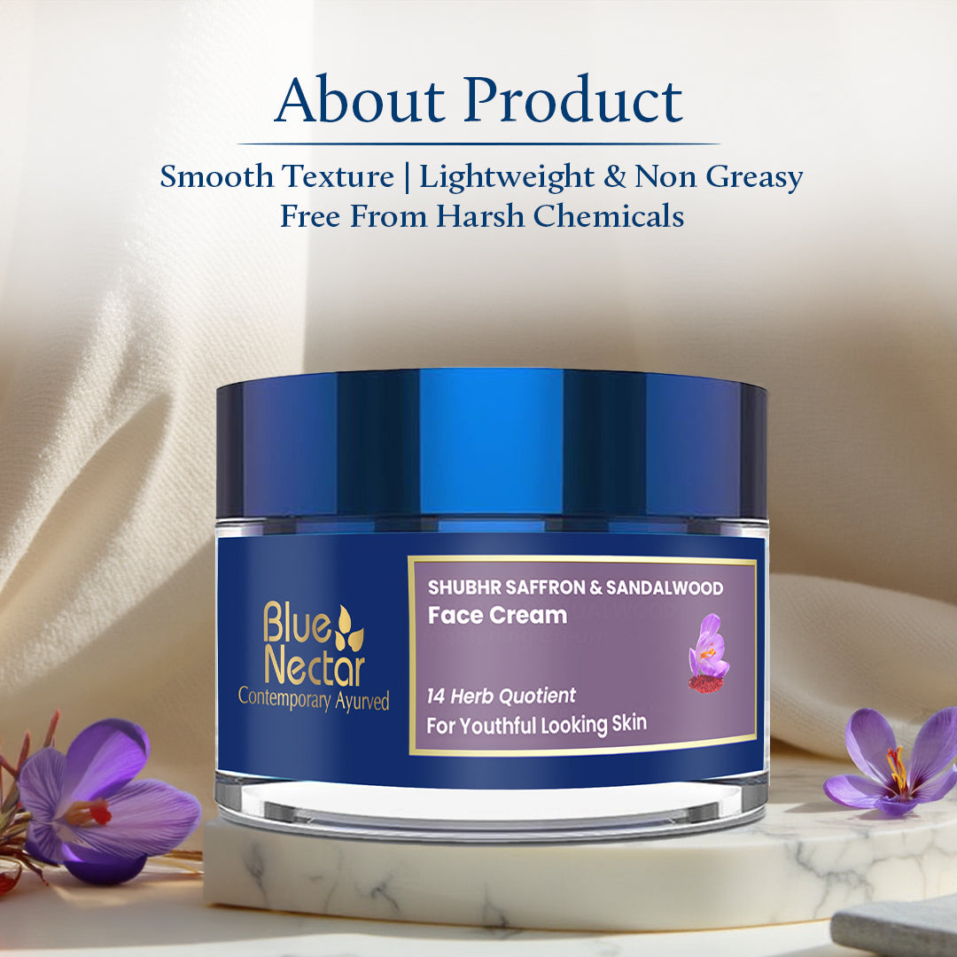 Shubhr Anti Aging Cream for Women for Face with Saffron and Sandalwood (14 herbs, 50g) 50g