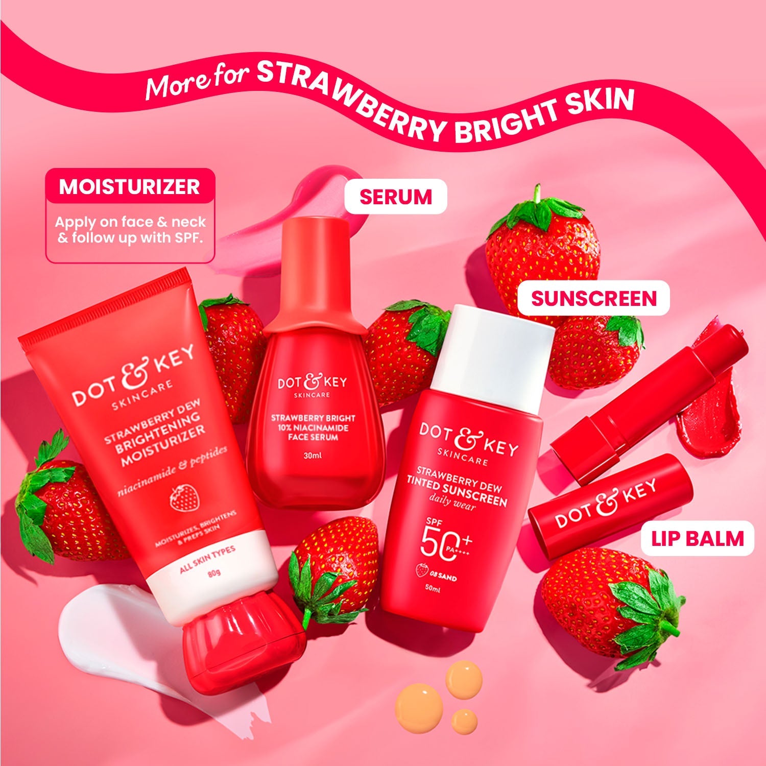Strawberry + Niacinamide Moisturizer 80g