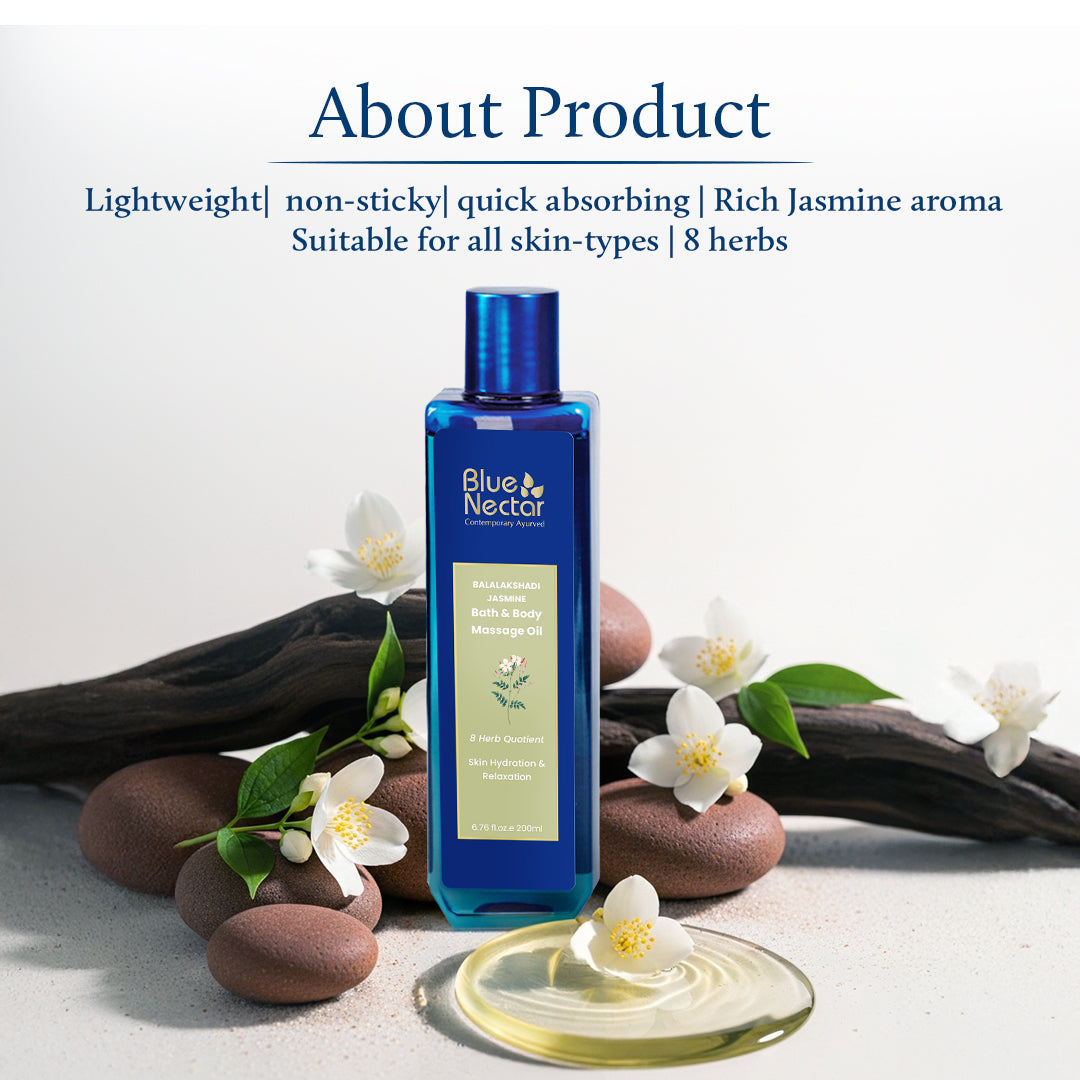Balalakshadi Jasmine Body Massage & Bath Oil (8 Herbs) 200ml