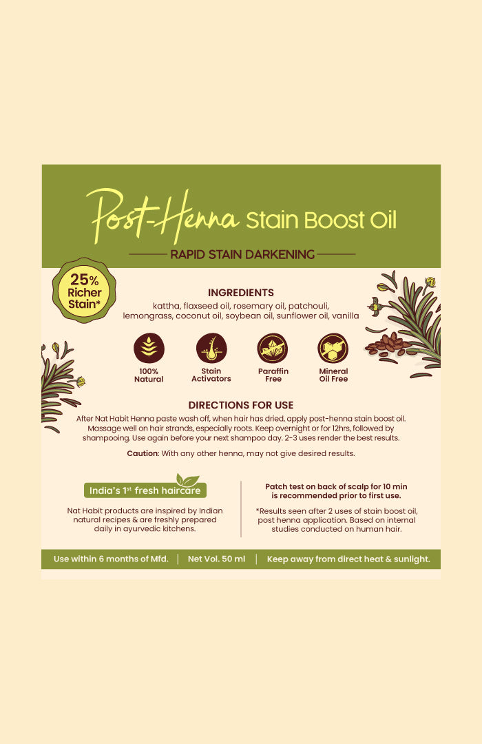 Post Henna Stain Boost Oil 50ml
