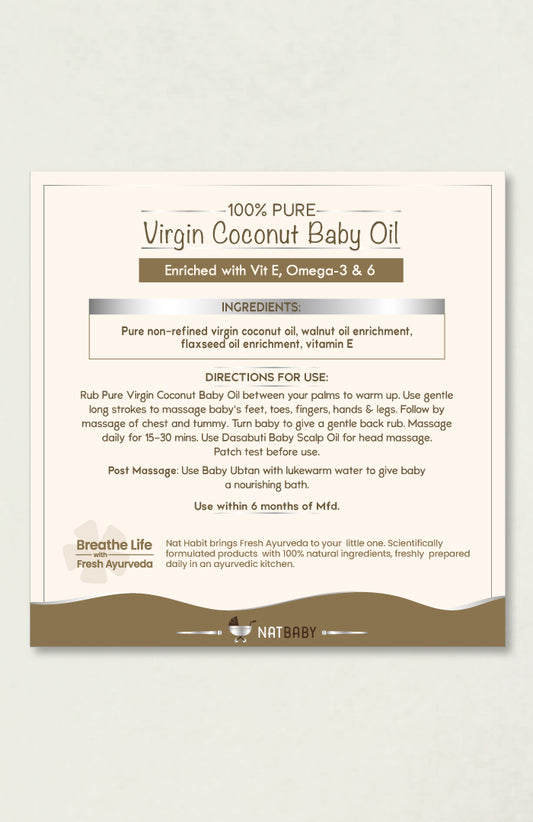 Pure Virgin Coconut Baby Oil 100ml
