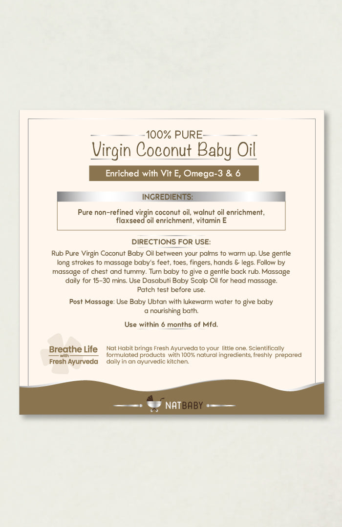 Pure Virgin Coconut Baby Oil 200ml