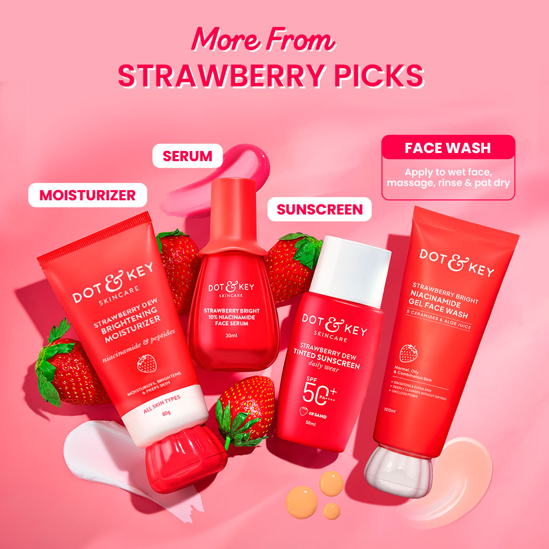 Strawberry Bright Niacinamide Gel Face Wash 100ml
