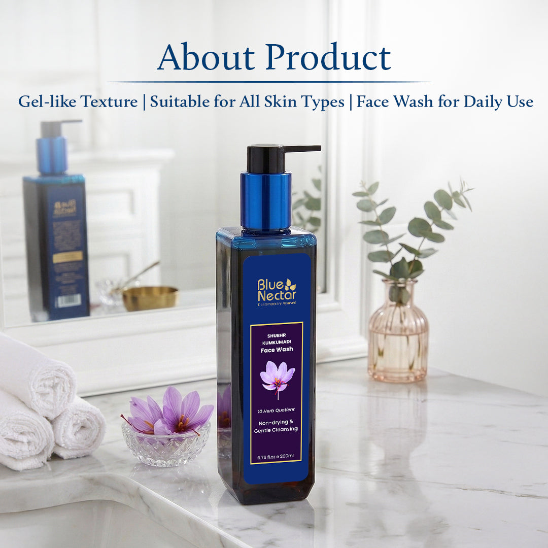 Kumkumadi Face Wash for Gentle Cleansing (10 Herbs) 200ml