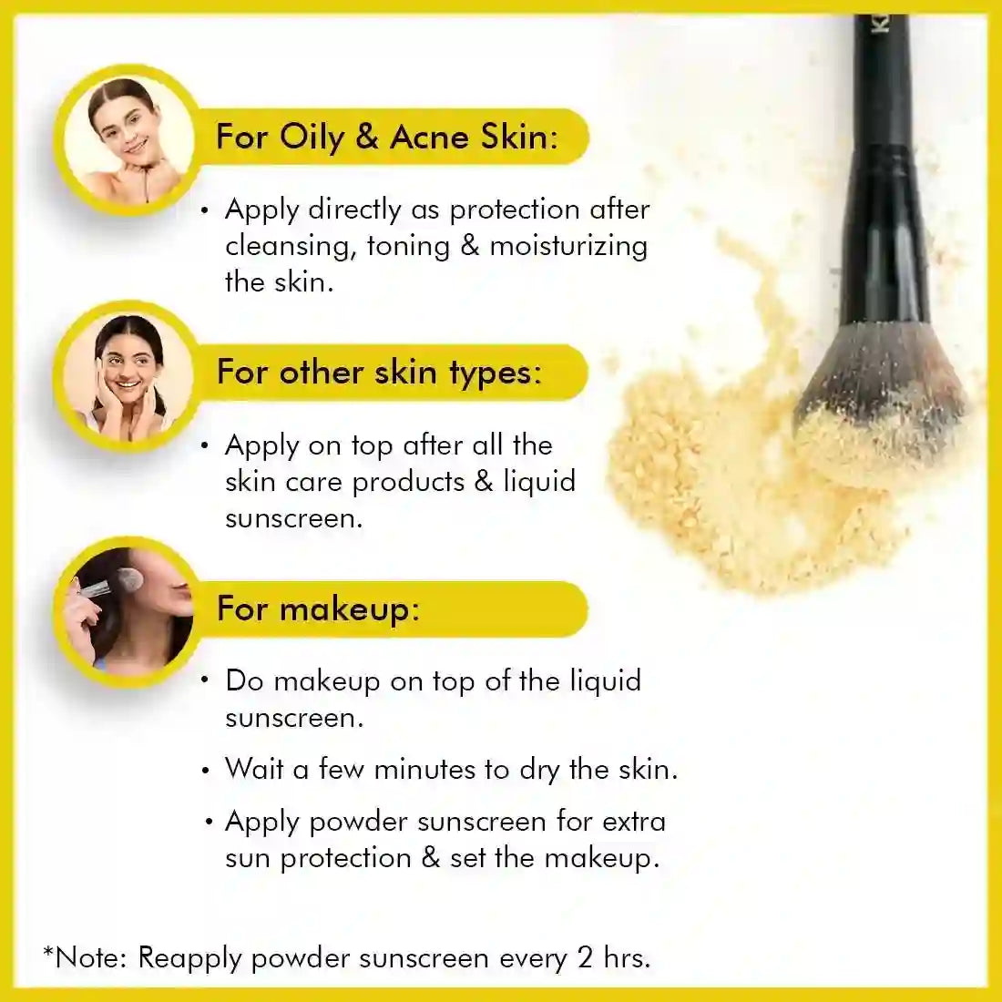 Umbrella Sunscreen Powder SPF 25 with PA+++ UV Protection, Sweat Resistant Formula, Micronized Zinc Oxide for Oily Skin 50g