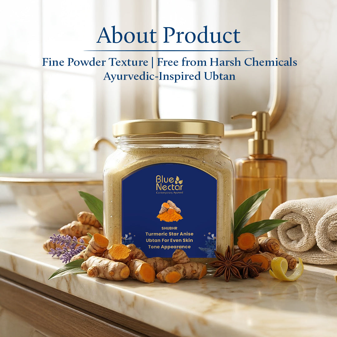 Turmeric Ubtan Powder Face Pack for Glowing Skin (9 herbs, 100 g + 15 g Free) 100g