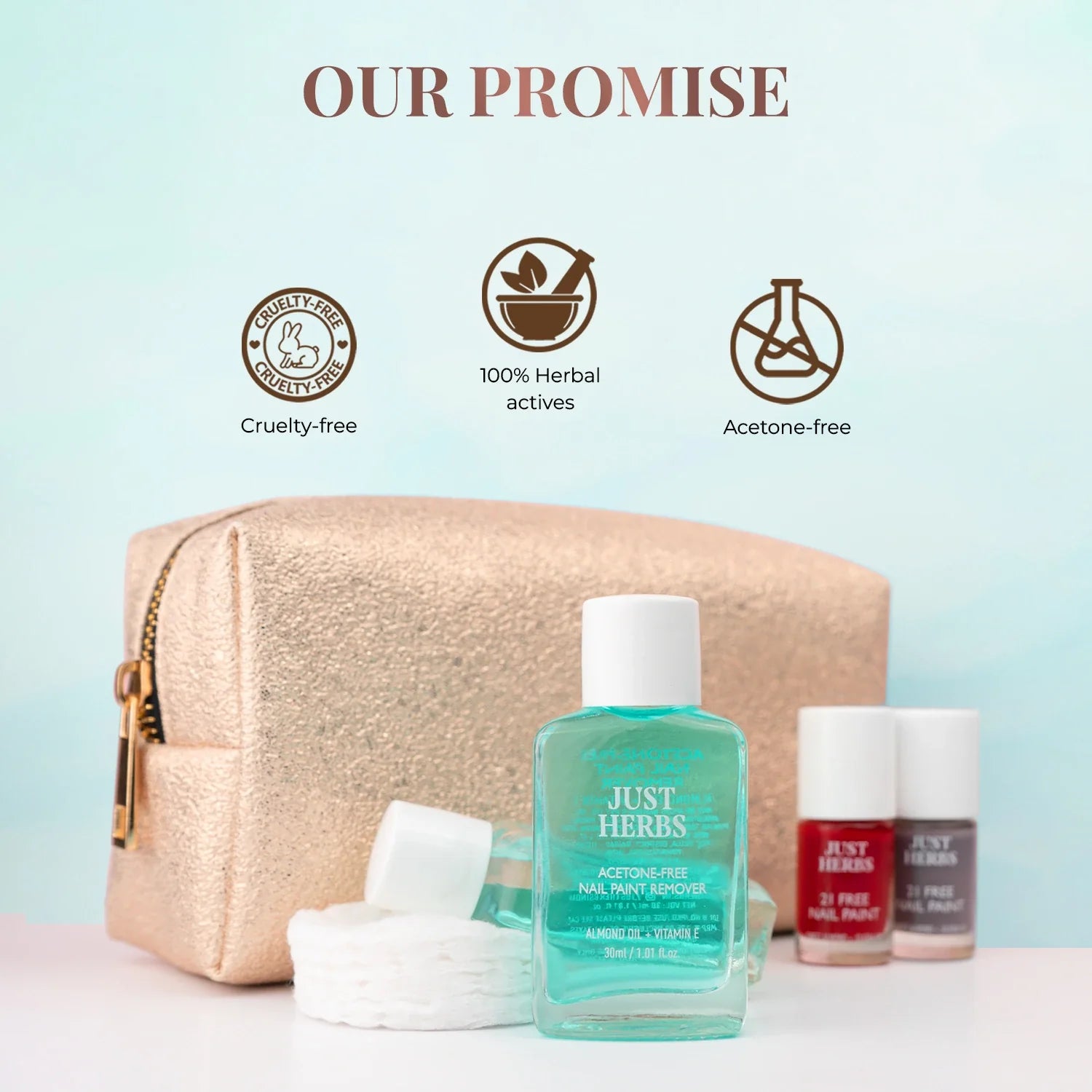 Nail Paint Remover with Almond Oil and Vitamin E 30ml