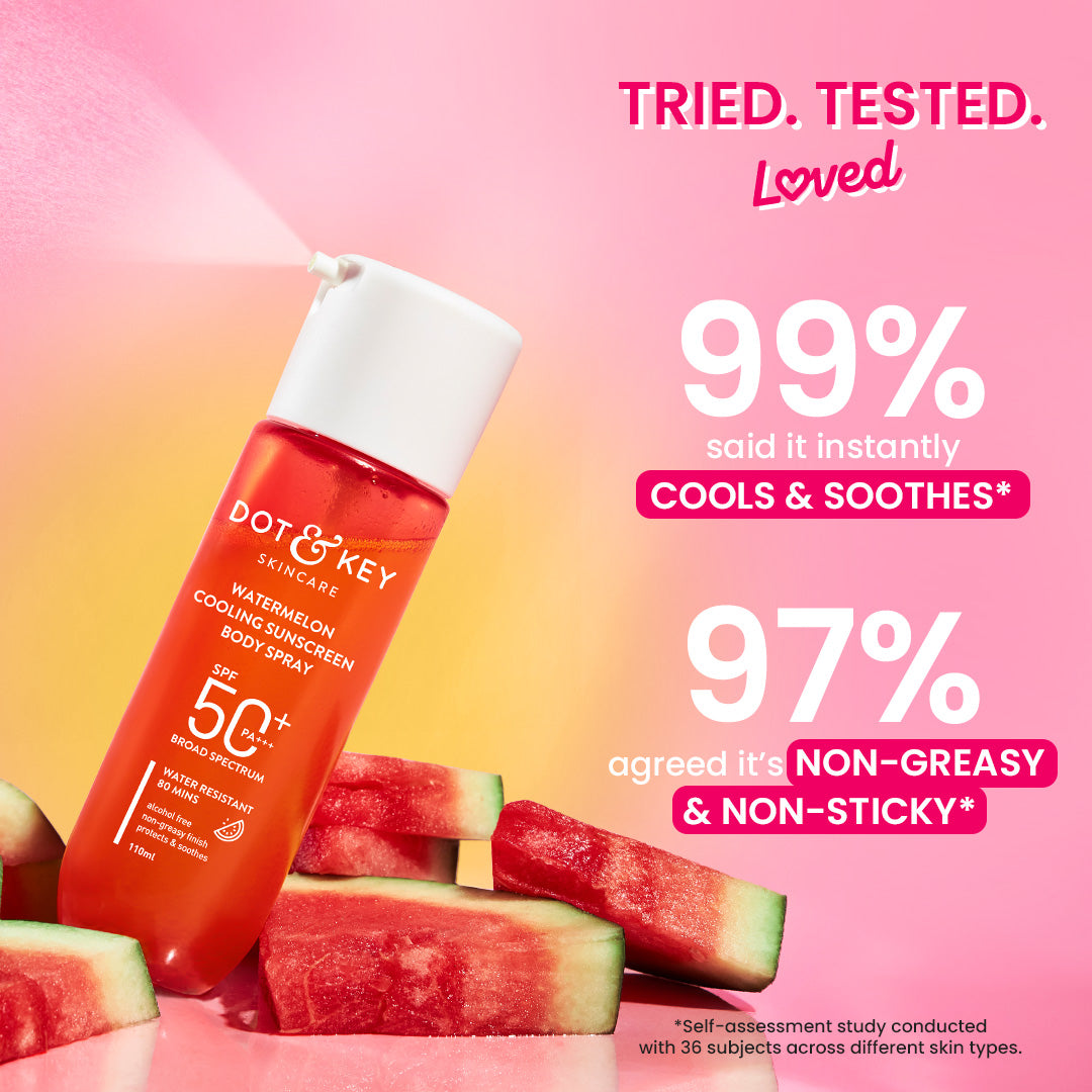 Watermelon Cooling Sunscreen Body Spray In-Vivo Tested SPF 50+ PA+++ 110ml