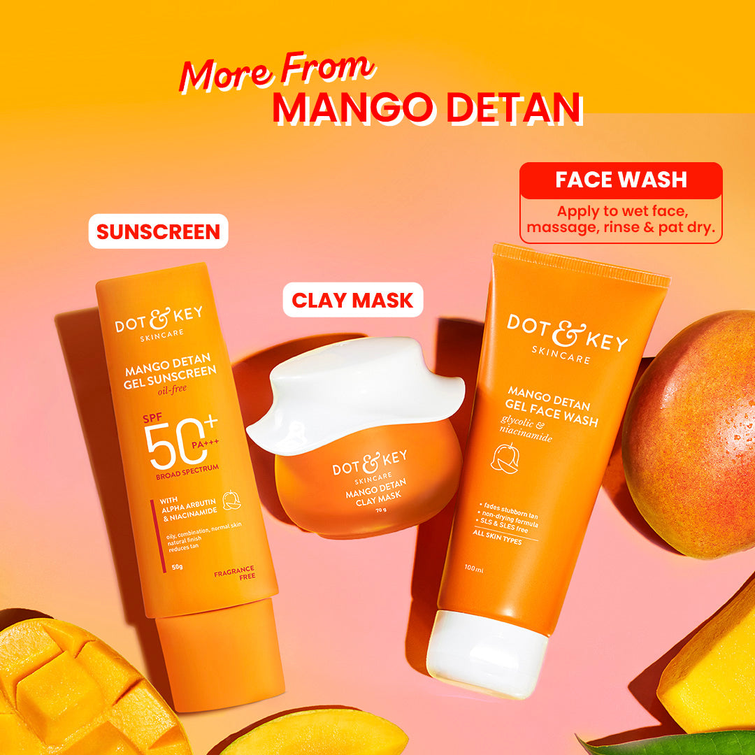 Mango Detan Gel Face Wash -FREE 100ml