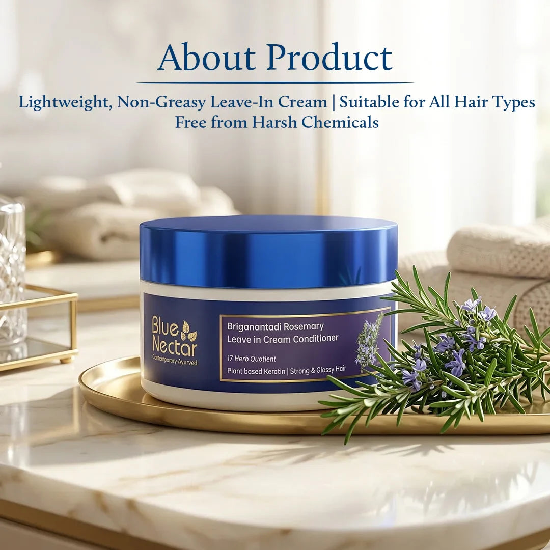 Rosemary Leave-in Conditioner With Natural Keratin for Hair Growth & Frizz-Free Hair (16 Herbs, 200g) 200g