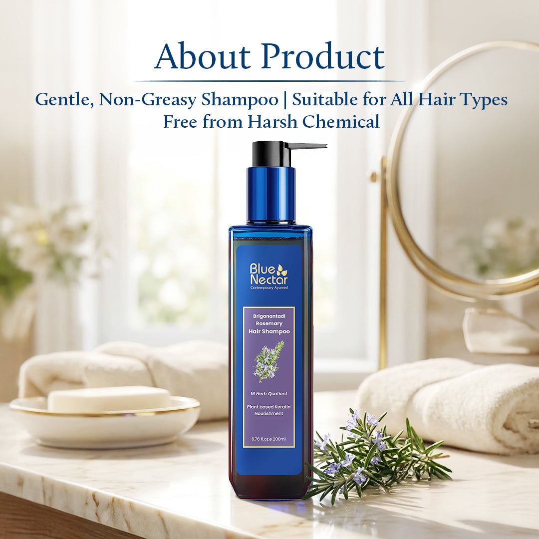 Rosemary Shampoo with Keratin for Hair Growth & Frizz-Free Hair (16 Herbs, 200ml) 200ml