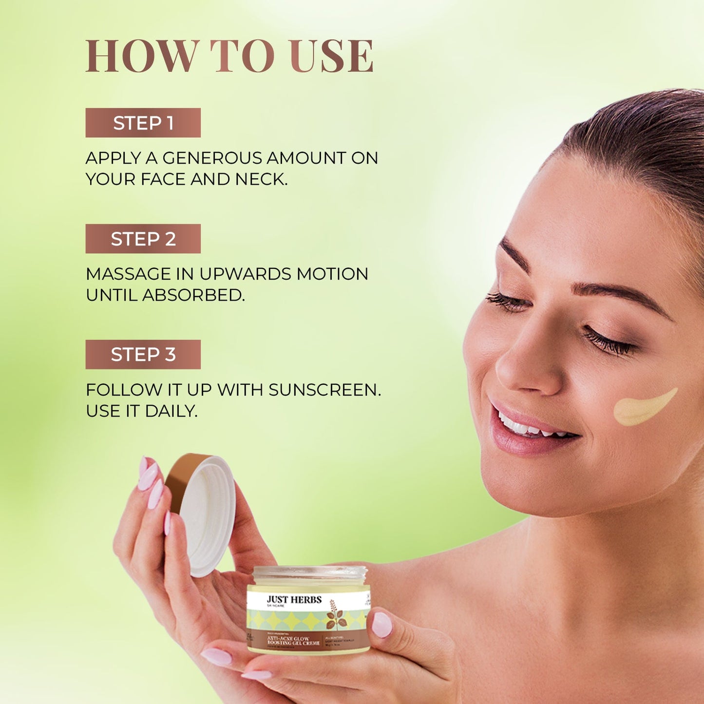 Anti-Acne Glow Boosting Gel Creme with Tulsi and Manjishtha / Fagel 60g