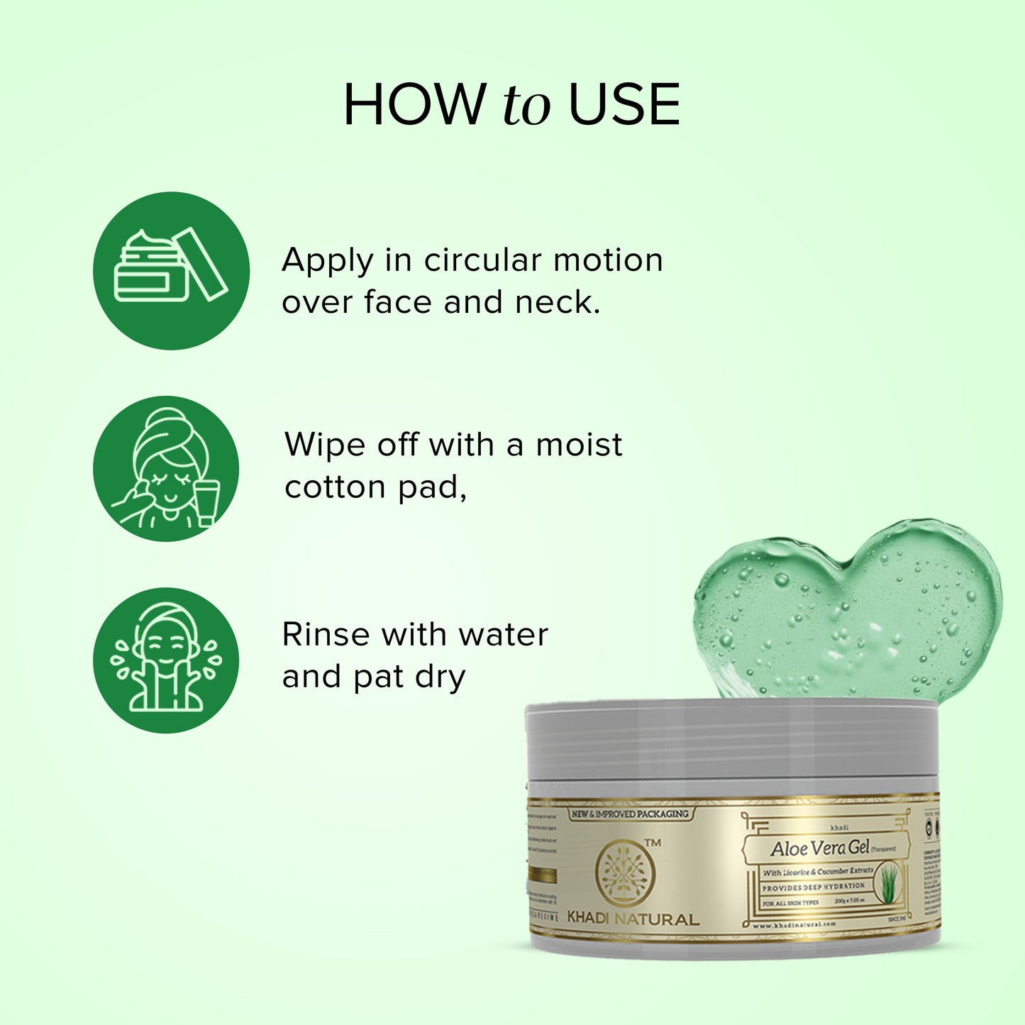 Aloevera Gel with Liqorice & Cucumber Extracts 200gm