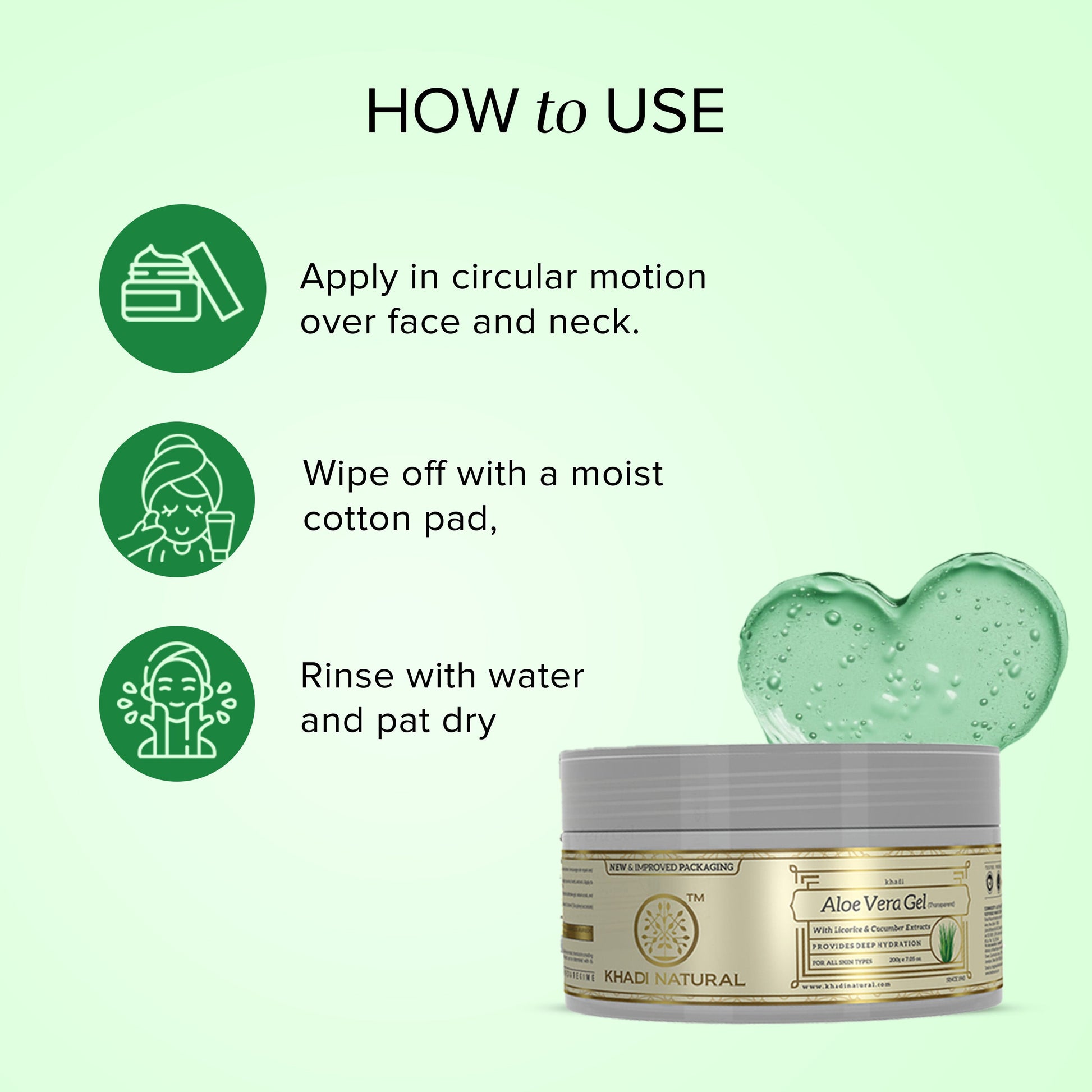 Aloevera Gel with Liqorice & Cucumber Extracts 200gm