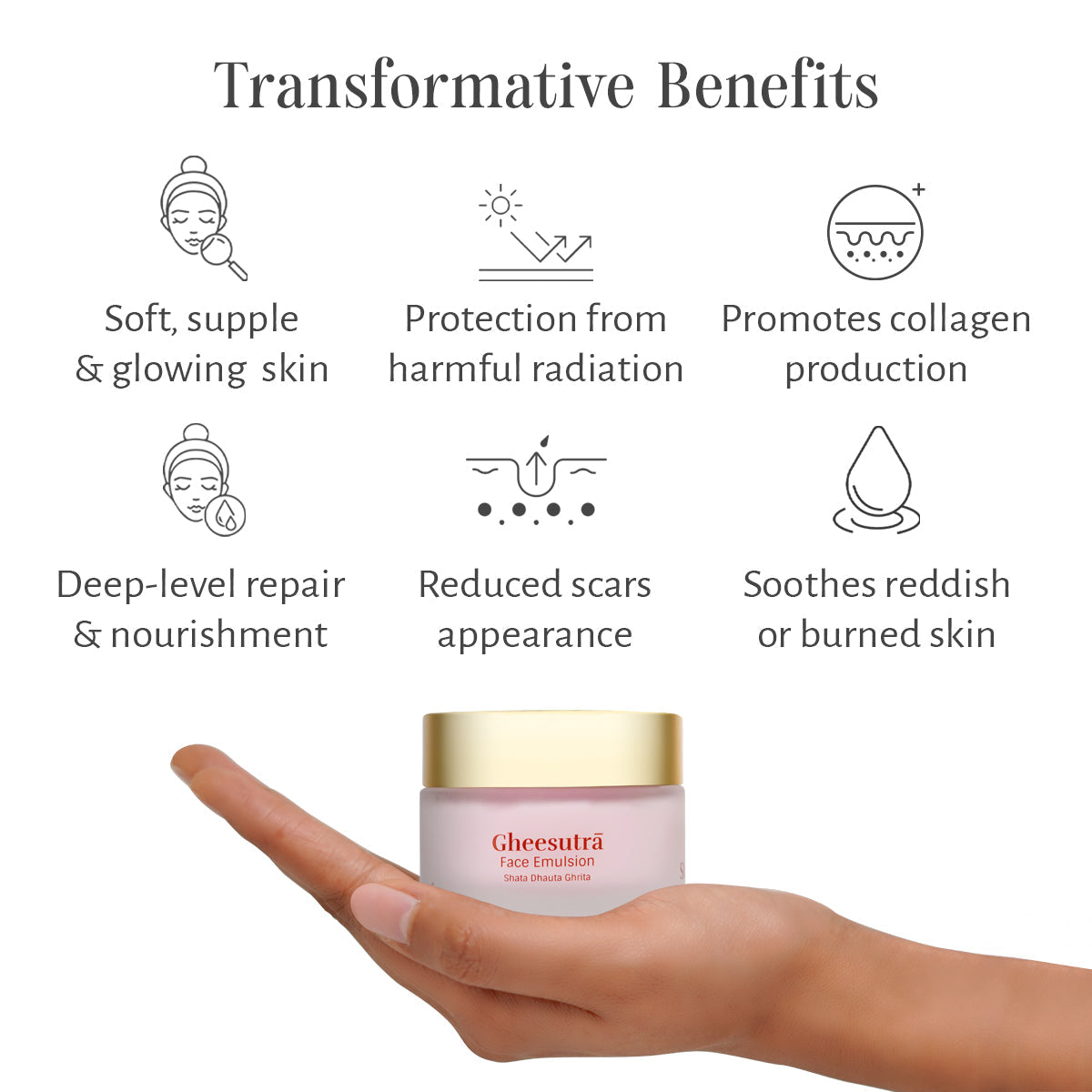 Gheesutrā Face Emulsion, 50 ml by Shankara 50ml