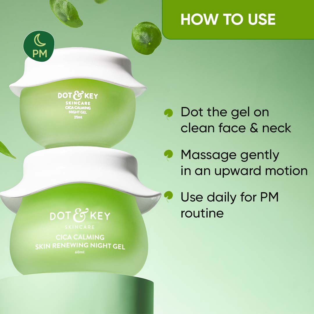 Cica & Niacinamide Night Gel, Pack of 2 120ml