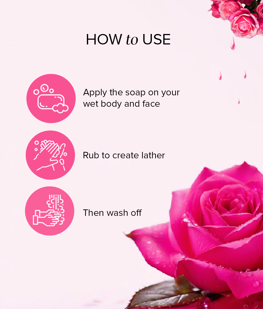 Rosewater Soap Combo Pack Of 3 125gm Each