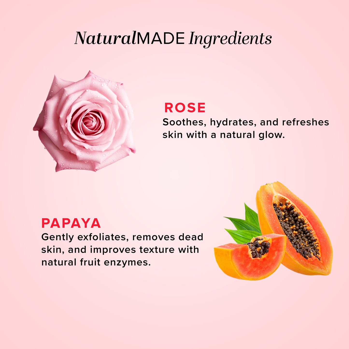 Rose & Papaya Face Scrub 50gm