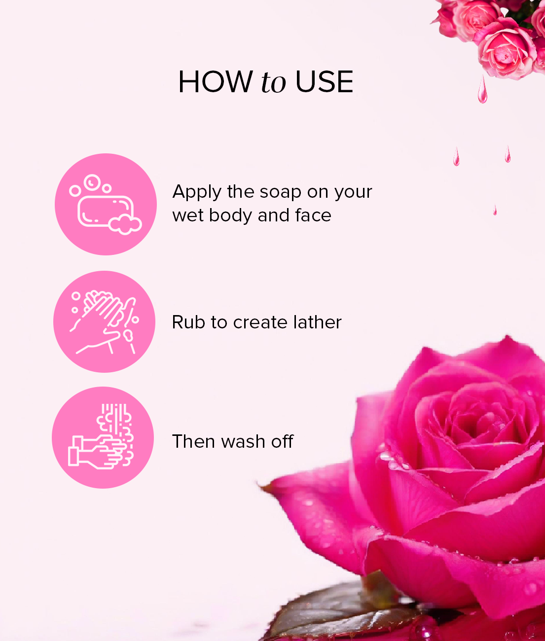 Rosewater Soap Combo Pack Of 5 125gm Each