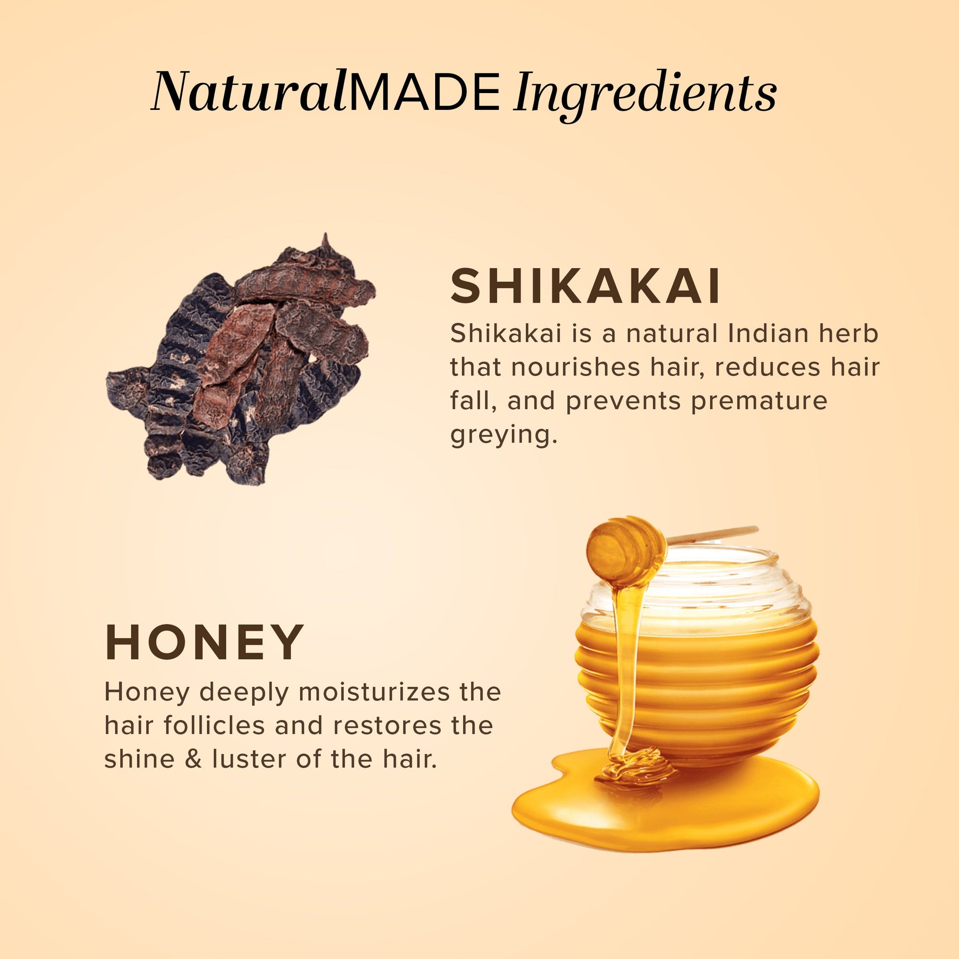 Shikakai & Honey Cleanser & Conditioner SLS & Paraben Free Combo 210ml Each