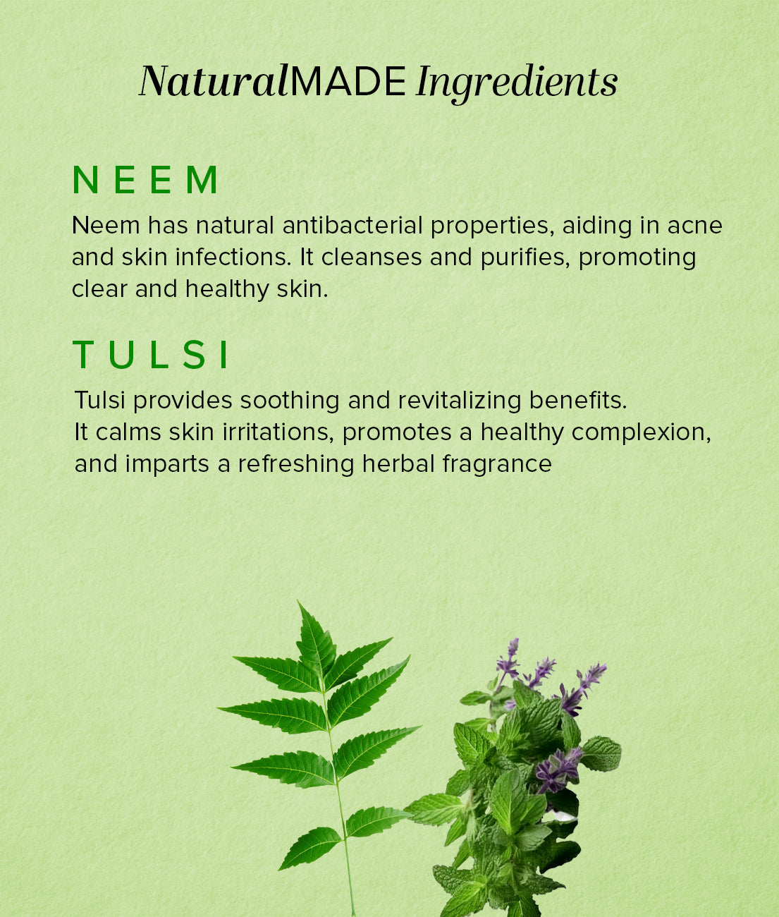 Herbal Neem Tulsi Soap Combo Pack Of 5 125gm Each