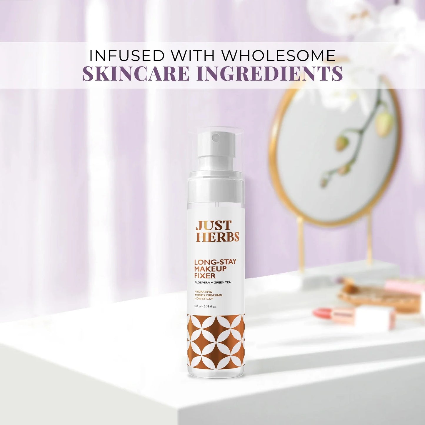 Long-stay Makeup Fixer with Aloe Vera & Green Tea 100ml