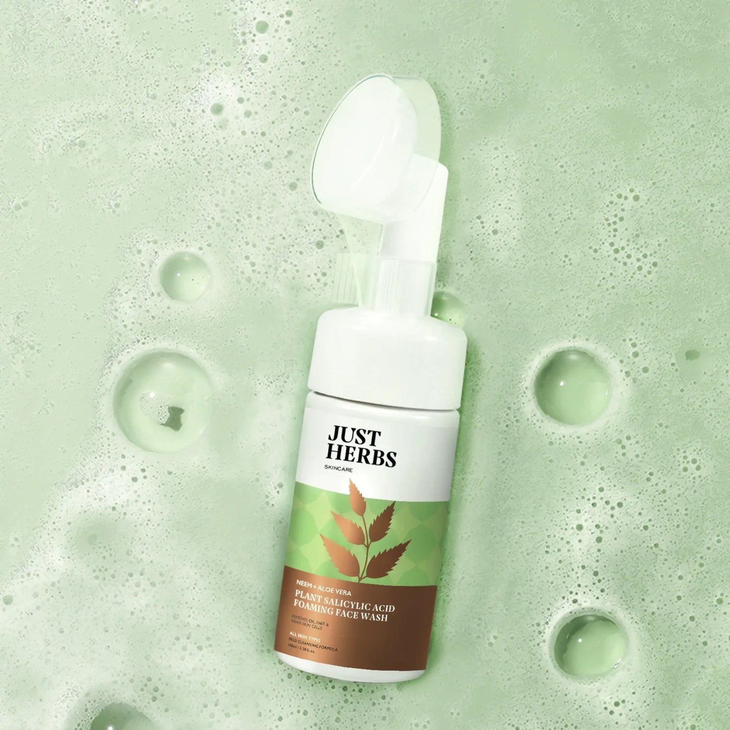 Plant Salicylic Acid Foaming Face Wash with Neem & Aloe Vera 100ml
