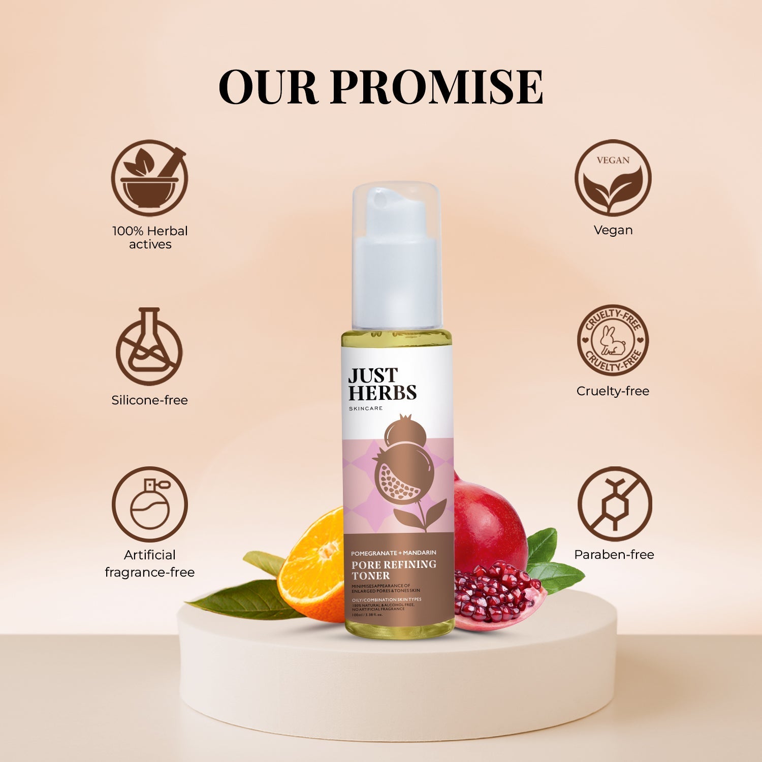 Pore Refining Toner with Pomegranate and Mandarin 100ml