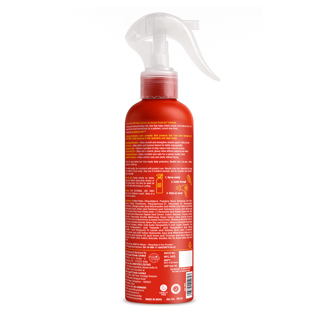 Heat Protection Hair Mist Thermal Shield & Conditioning 150ml