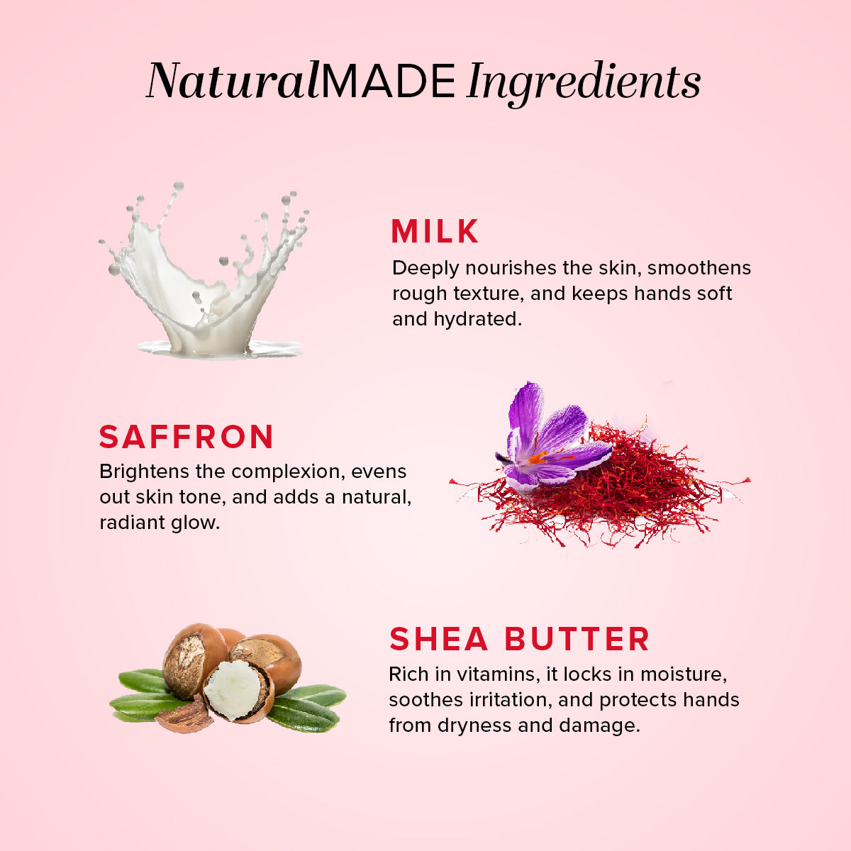 Hand Cream Milk & Saffron with Sheabutter 100gm