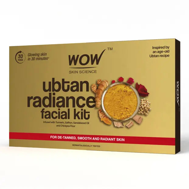 Ubtan Radiance 6-Step Facial Kit Achieve Glowing, Smooth Skin 60ml