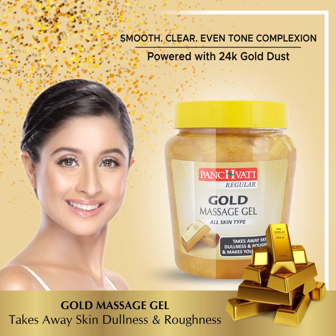 Gold Massage Gel Pack of 2 500g x 2