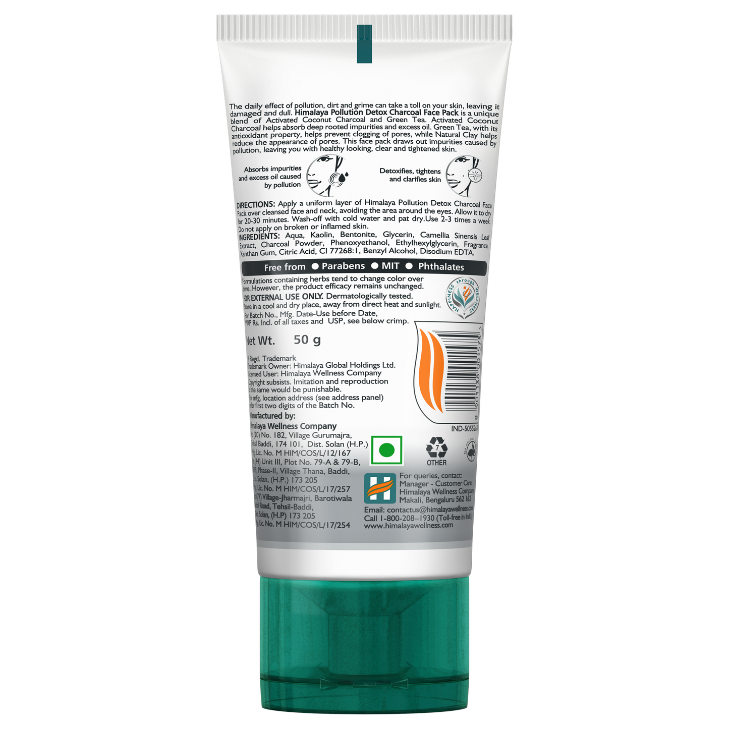 Himalaya Pollution Detox Charcoal Face Pack 100g