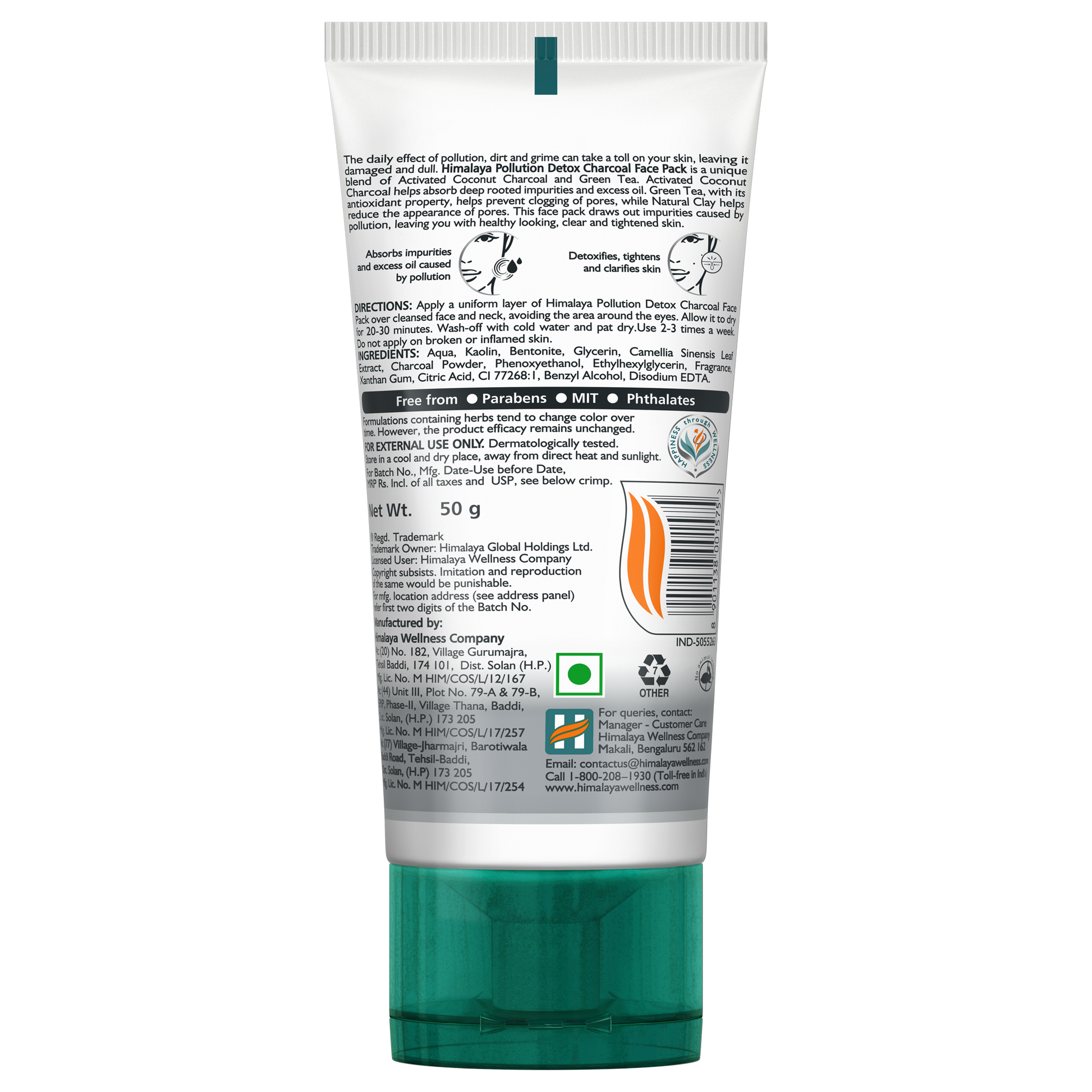 Himalaya Pollution Detox Charcoal Face Pack 100g