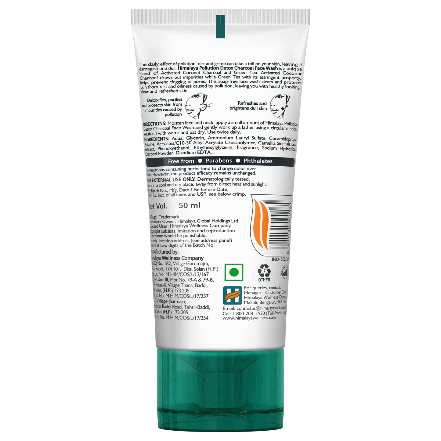 Himalaya Pollution Detox Charcoal Face Wash 200ml