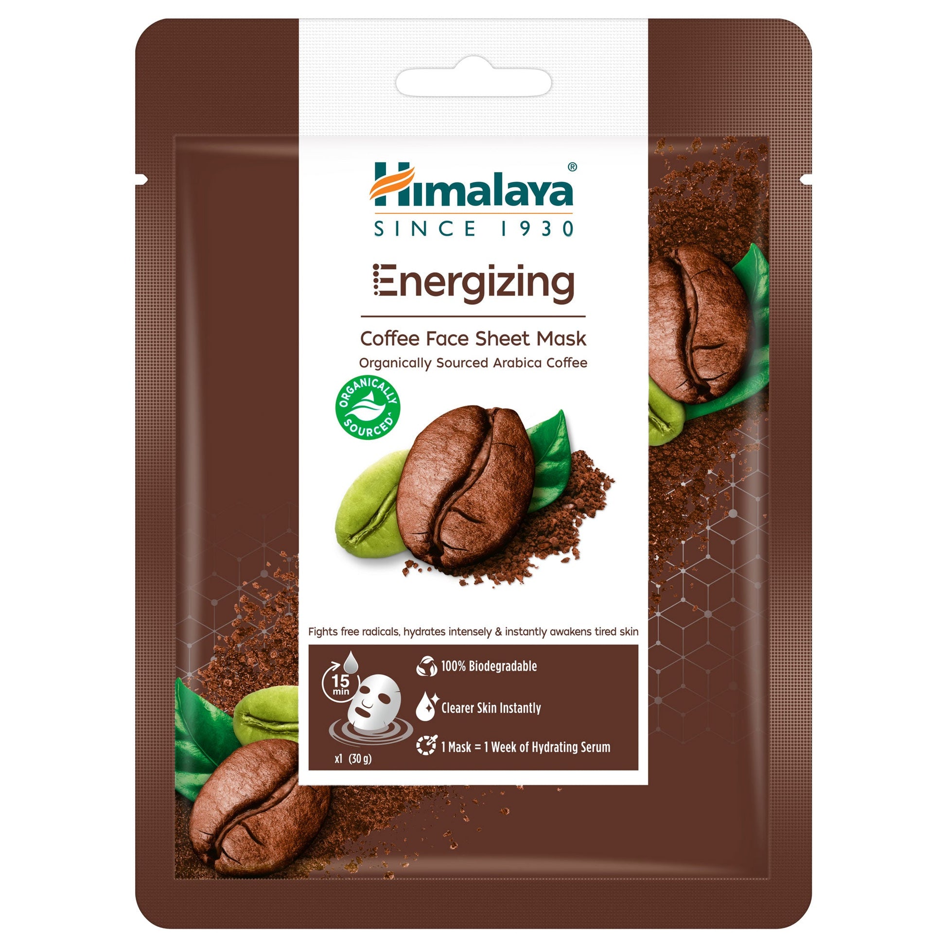 【Himalaya】 Energizing Coffee Sheet Mask｜エネルジジングクオフフイーシートマスク