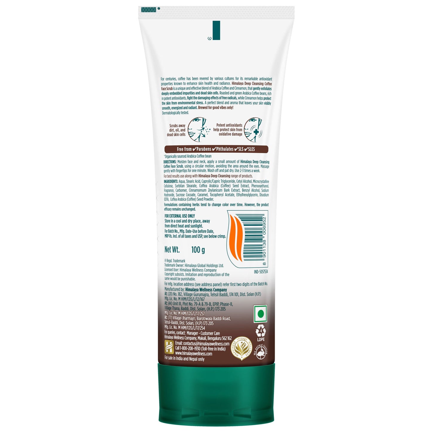 Deep Cleansing Coffee Face Scrub 100g
